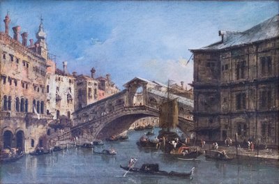 Ponte di Rialto by Francesco Guardi