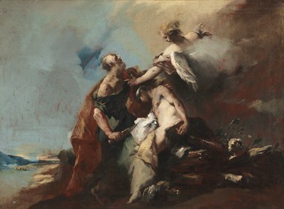 The Sacrifice of Isaac by Francesco Guardi