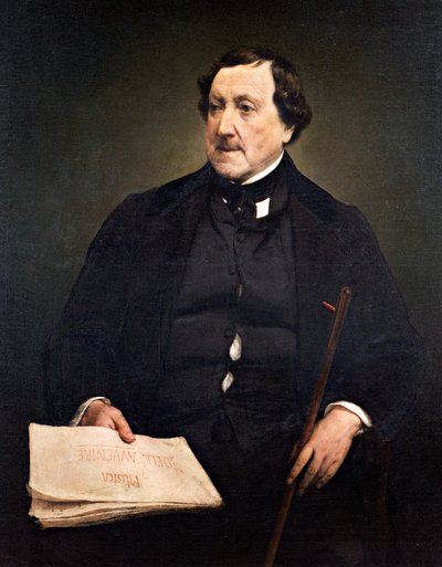 Portrait of Gioachino Rossini by Francesco Hayez