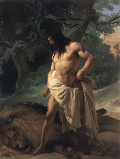Samson Slays the Lion by Francesco Hayez