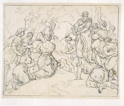 Moses Striking the Rock by Francesco La Marra