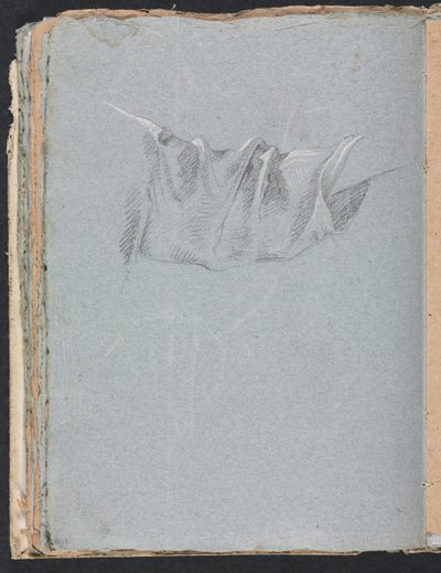 Verona Sketchbook: Drapery study (page 48) by Francesco Lorenzi