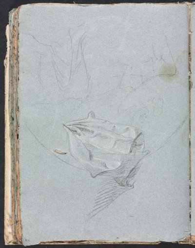 Verona Sketchbook: Drapery study (page 84) by Francesco Lorenzi