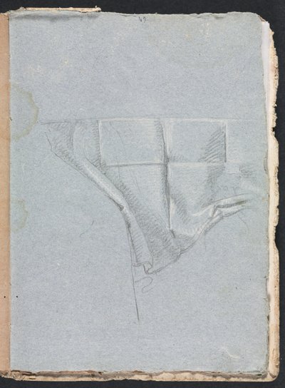 Verona Sketchbook: Drapery study (page 93) by Francesco Lorenzi
