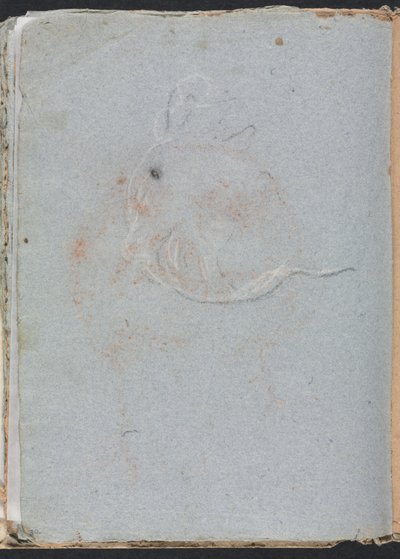 Verona Sketchbook: Head, page 30, 1760 by Francesco Lorenzi