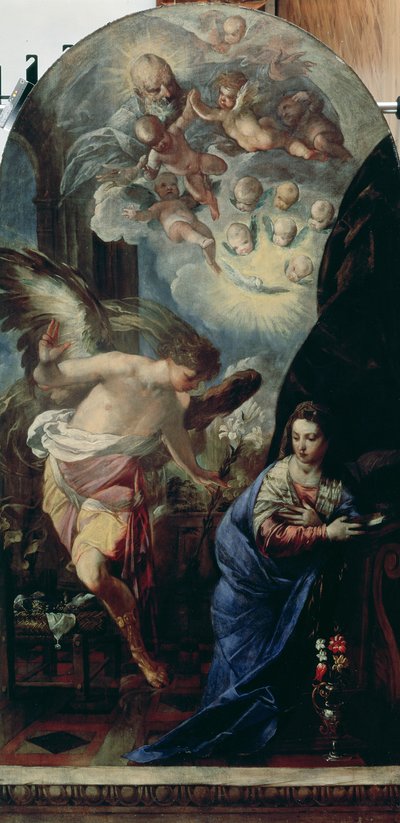 The Annunciation, c.1657-60 by Francesco Maffei