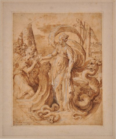 Circe and the Companion of Ulysses by Francesco Mazzuoli