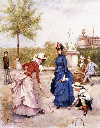 A Game of Croquet by Francesco Miralles Galaup