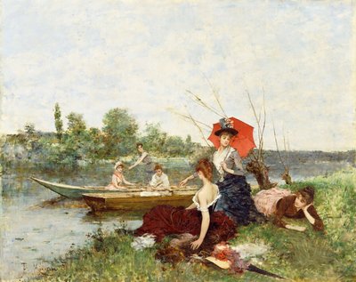 The Boating Party by Francesco Miralles Galaup