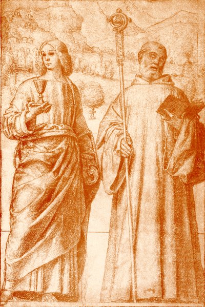 John the Baptist and St. Benedict by Francesco Morone