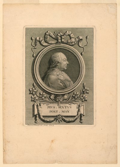 Pope Pius VI (1775-1799) by Francesco Piranesi