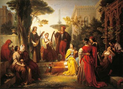 Storytellers of Decameron by Francesco Podesti