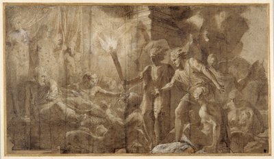 Hercules Lying Beside Omphale by Francesco Primaticcio