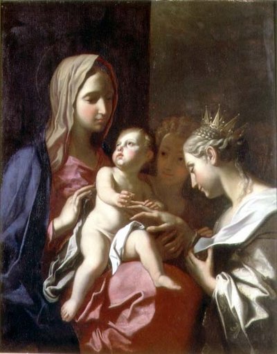 The Mystic Marriage of St. Catherine by Francesco Trevisani