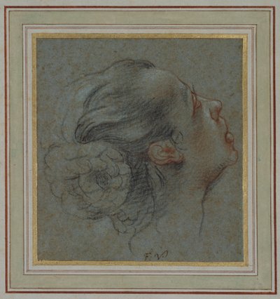 Head of a Girl in Profile by Francesco Vanni
