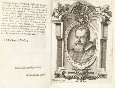 Portrait of Galileo Galilei by Francesco Villamena