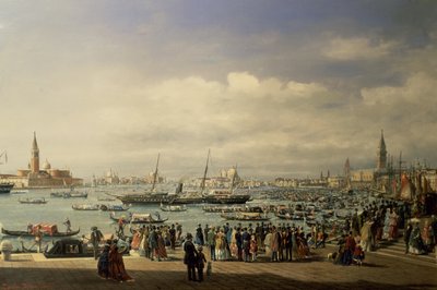 Napoleon III Arriving in Venice by Francesco Zanin