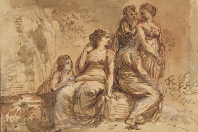 Five Young Women in a Landscape by Francesco Zuccarelli
