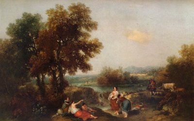 Landscape with Figures by Francesco Zuccarelli