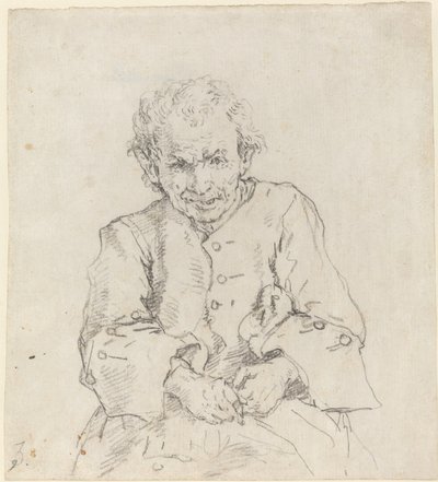 Seated Peasant by Francesco Zuccarelli
