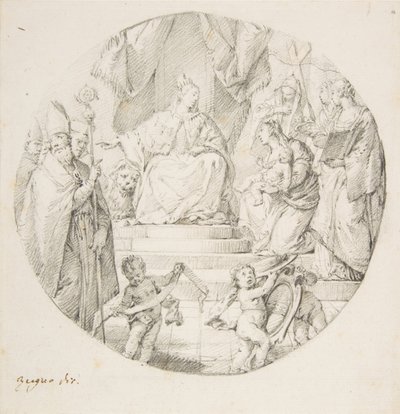 Nobility Presenting an Infant to Venice, 1709-87 by Francesco Zugno