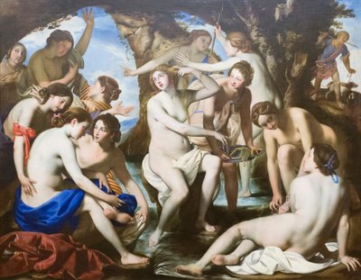 The Bath of Diana by Francesco de (c.1600 54) Rosa
