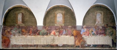 Last supper by Francesco di Cristofano Franciabigio