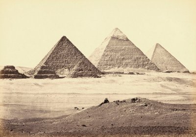 The Giza pyramid complex, Egypt by Francis (after) Frith