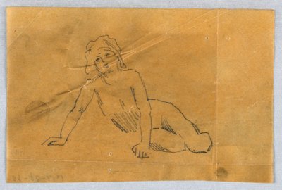 Sketch for Putto by Francis Augustus Lathrop
