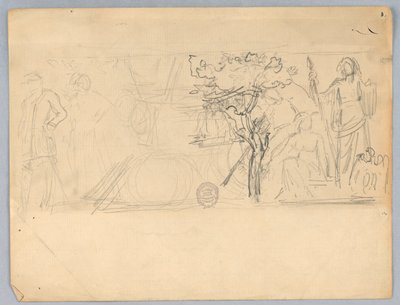 Sketch for a Wall Mural by Francis Augustus Lathrop