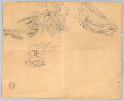 Sketch of Angels by Francis Augustus Lathrop
