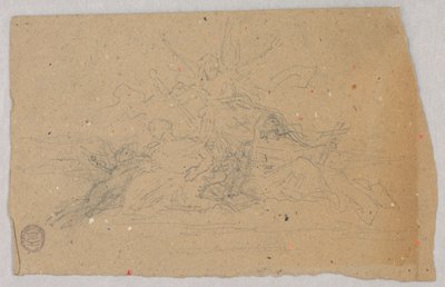 Sketch of Charity, Faith, and Hope by Francis Augustus Lathrop