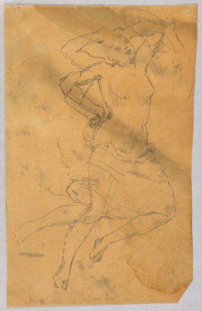 Sketch of a Female Figure by Francis Augustus Lathrop