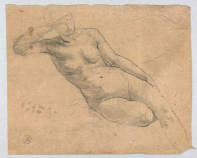 Sketch of a Female Nude by Francis Augustus Lathrop