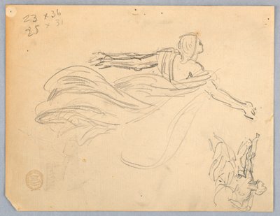 Sketch of an Angel by Francis Augustus Lathrop
