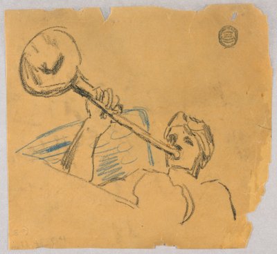 Sketch of an Angel by Francis Augustus Lathrop