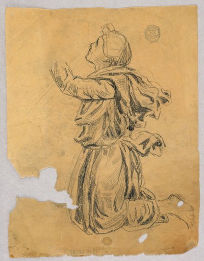 Study for a Kneeling Woman by Francis Augustus Lathrop