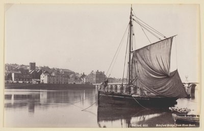 Bideford Bridge from River Bank by Francis Bedford