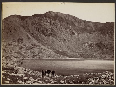 Men and Horse at Lake by Francis Bedford