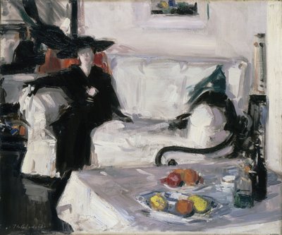Interior with Figure by Francis Campbell Boileau Cadell
