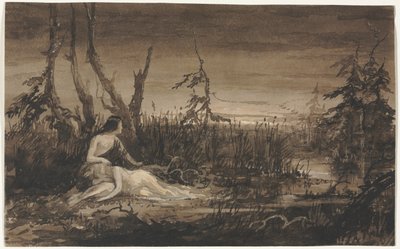 Figures in a Landscape by Francis Danby