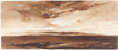 Panorama of the Coast at Sunset by Francis Danby