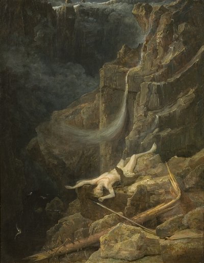 The Precipice, c.1827 by Francis Danby
