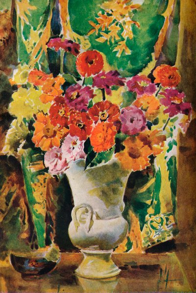 Zinnias by Francis Edward James