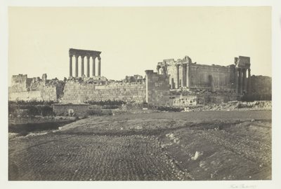 Baalbec, from the South, 1857 by Francis Frith