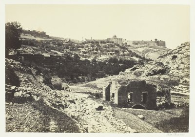 Jerusalem from the Wall of En-Rogel, 1857 by Francis Frith