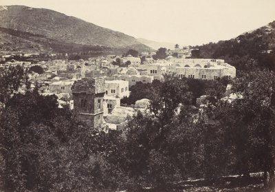 Nablous, The Ancient Shechem, 1857 by Francis Frith