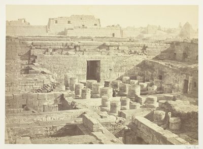 New Excavation at Medinet-Haboo, 1860, printed 1862 by Francis Frith