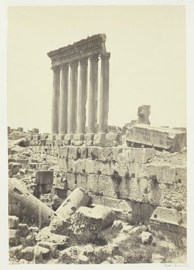 The Great Pillars at Baalbec, 1857 by Francis Frith