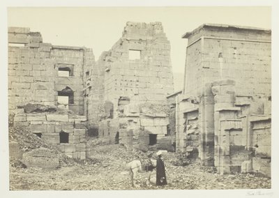 The Temple Palace, Medinet Habu by Francis Frith
